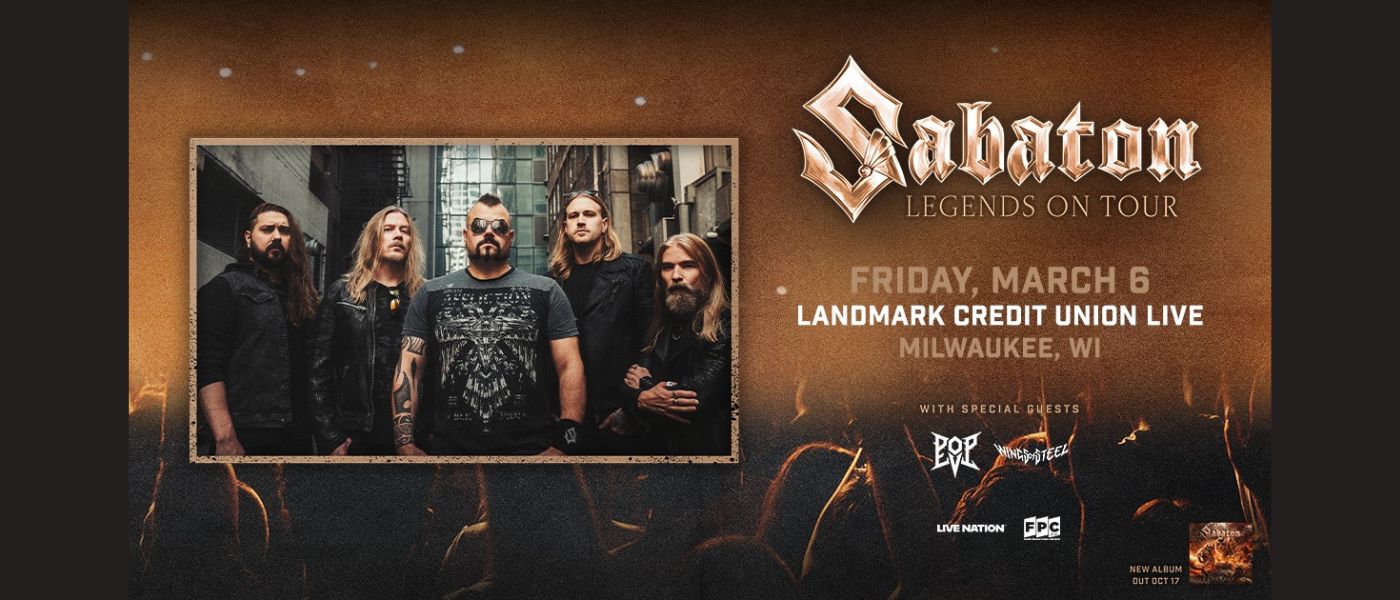 Sabaton @ Landmark Credit Union Live - Solid Rock 94.1 WJJO FM